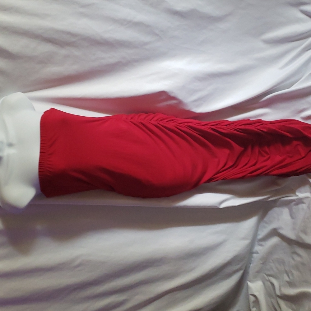Red maxi dress sleeveless